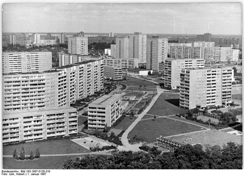 Berlin, Marzahn, Neubaugebiet, Wohnblocks